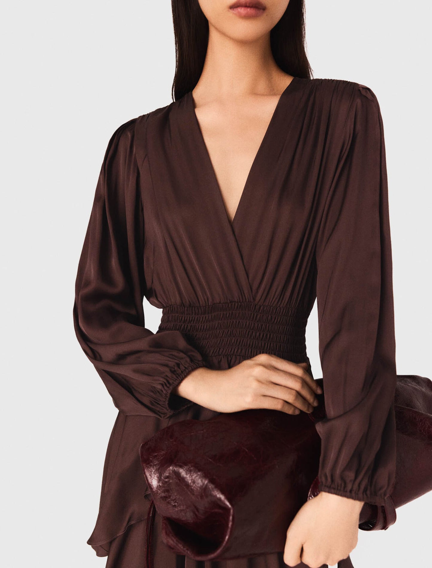 Flowy ruffled maxi dress