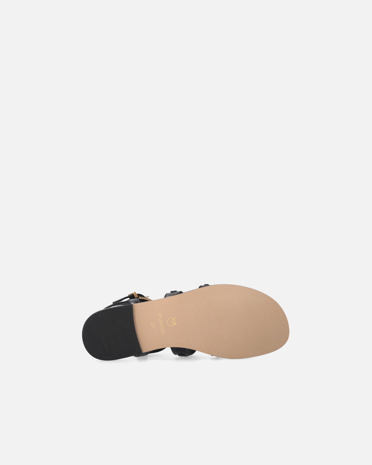 Flat sandals with straps and studs