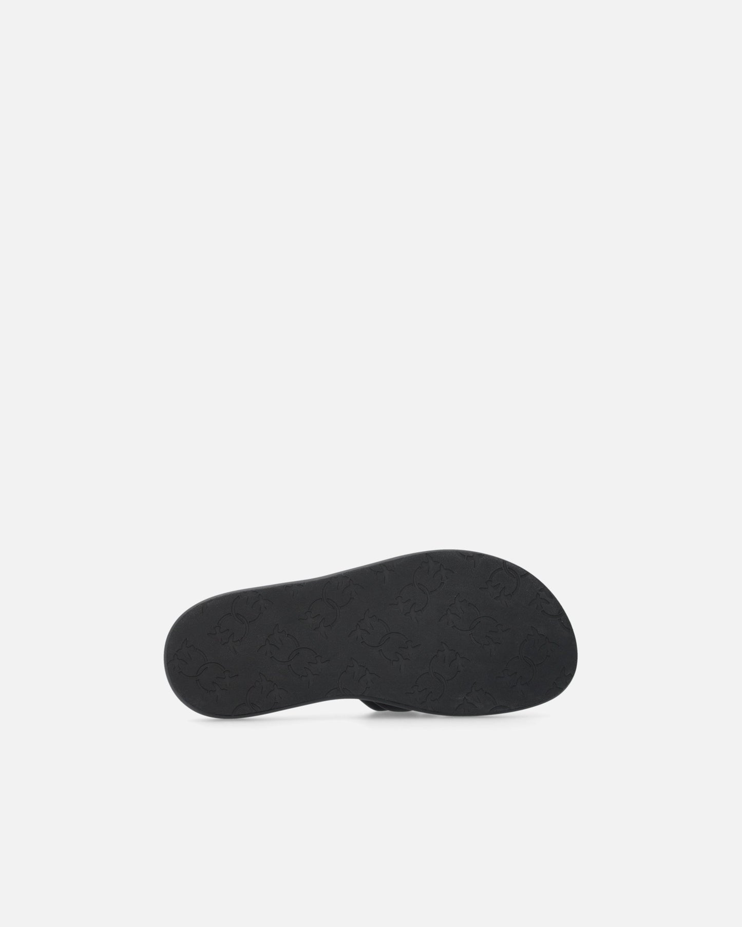 Perforated nappa leather slip-on sandals with Love Birds logo