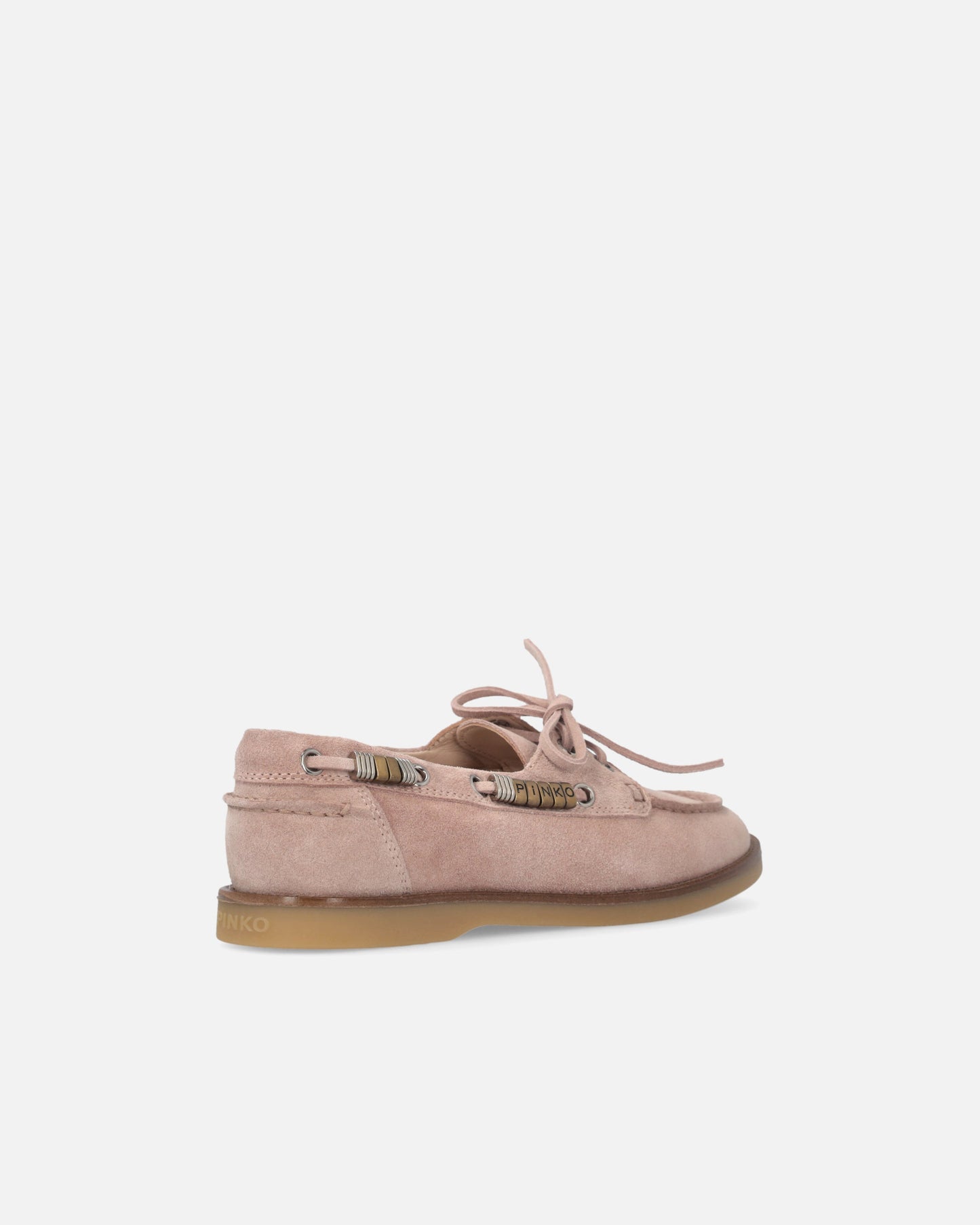 Suede moccasins with jewel details