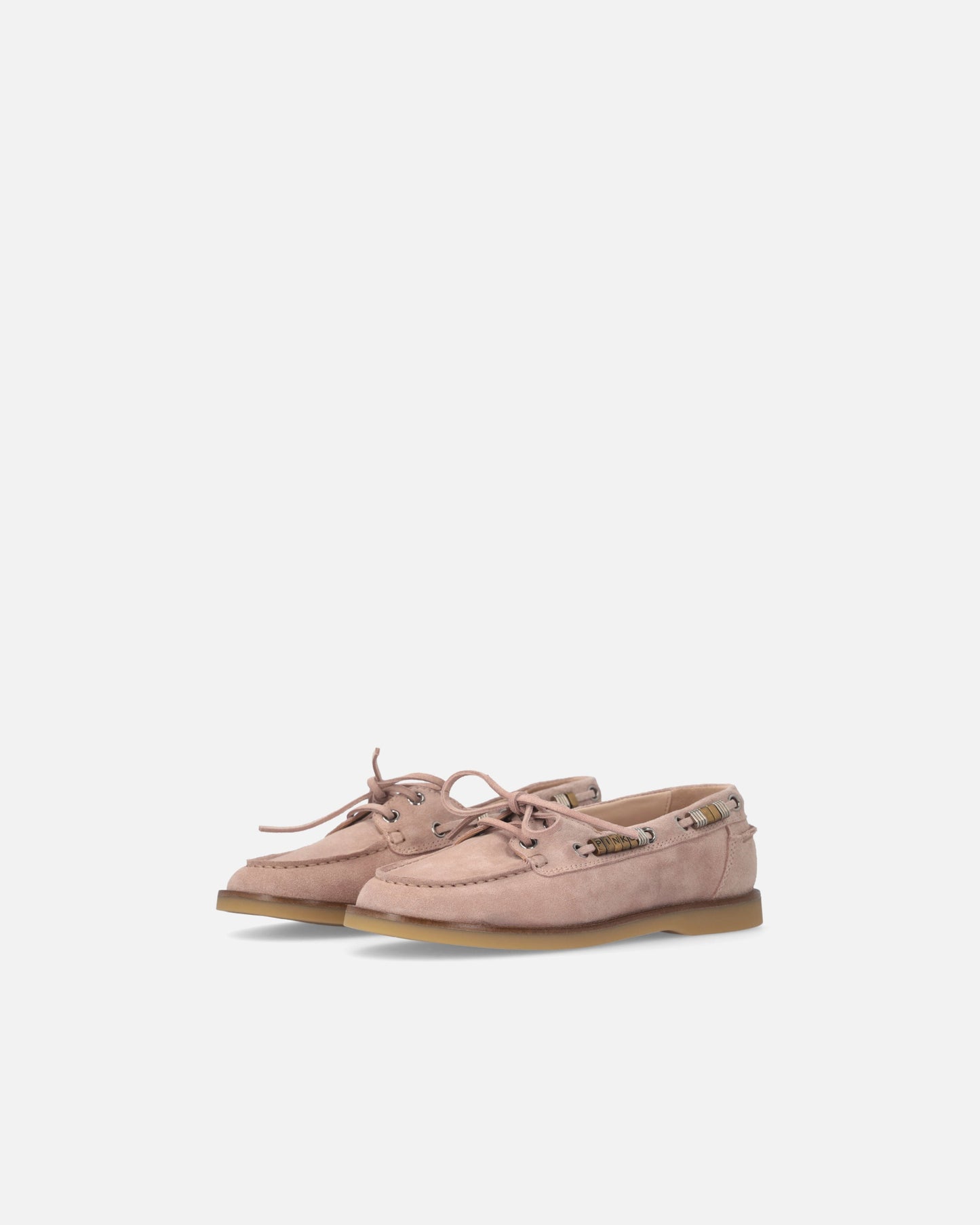 Suede moccasins with jewel details
