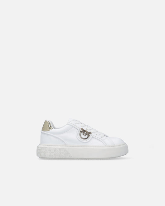 Leather sneakers with Love Birds logo