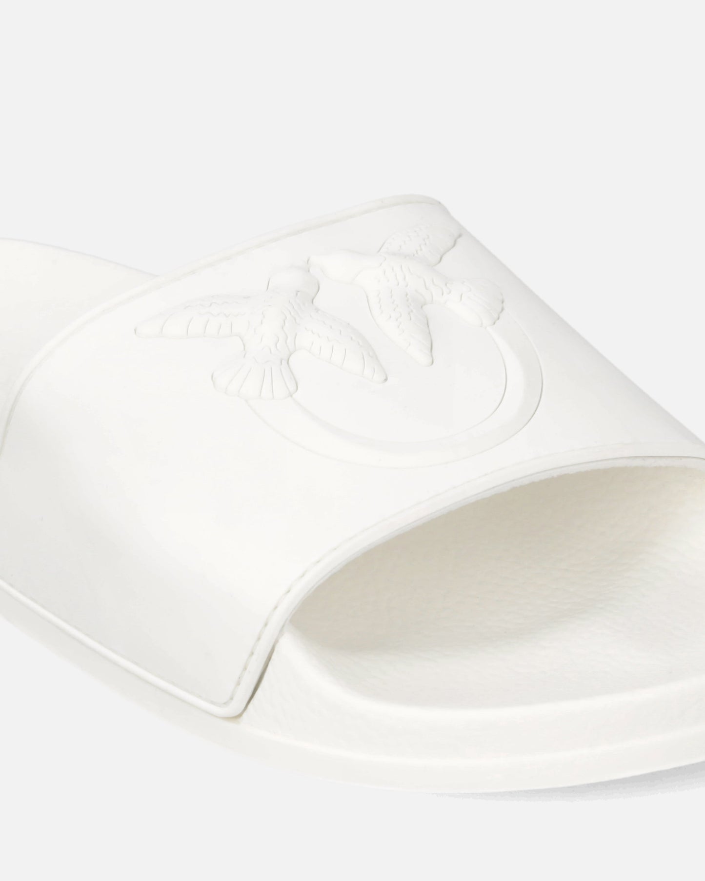Rubber slip-on sandals with Love Birds maxi logo