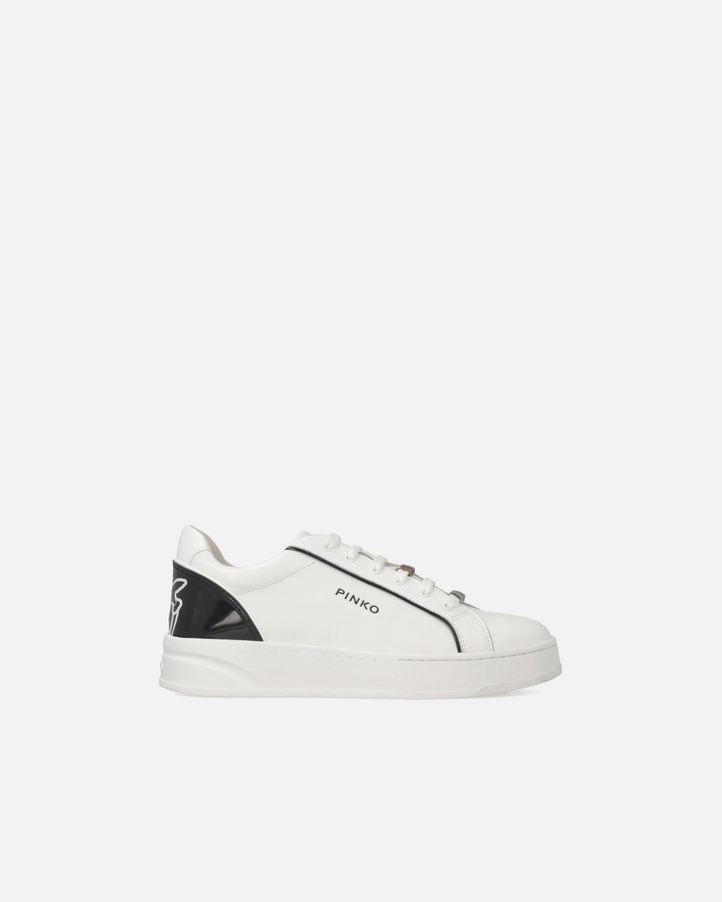 Leather sneakers with logo