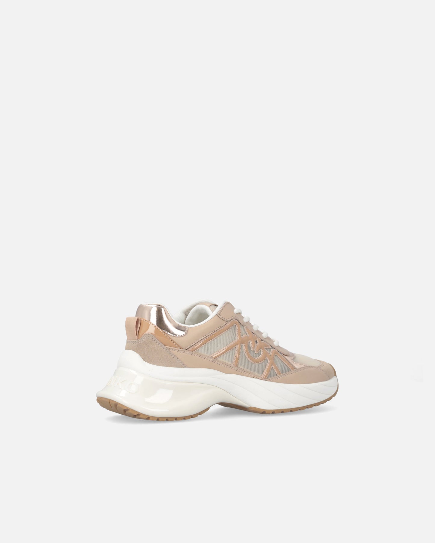 Sneakers with mix of inserts and Love Birds logo