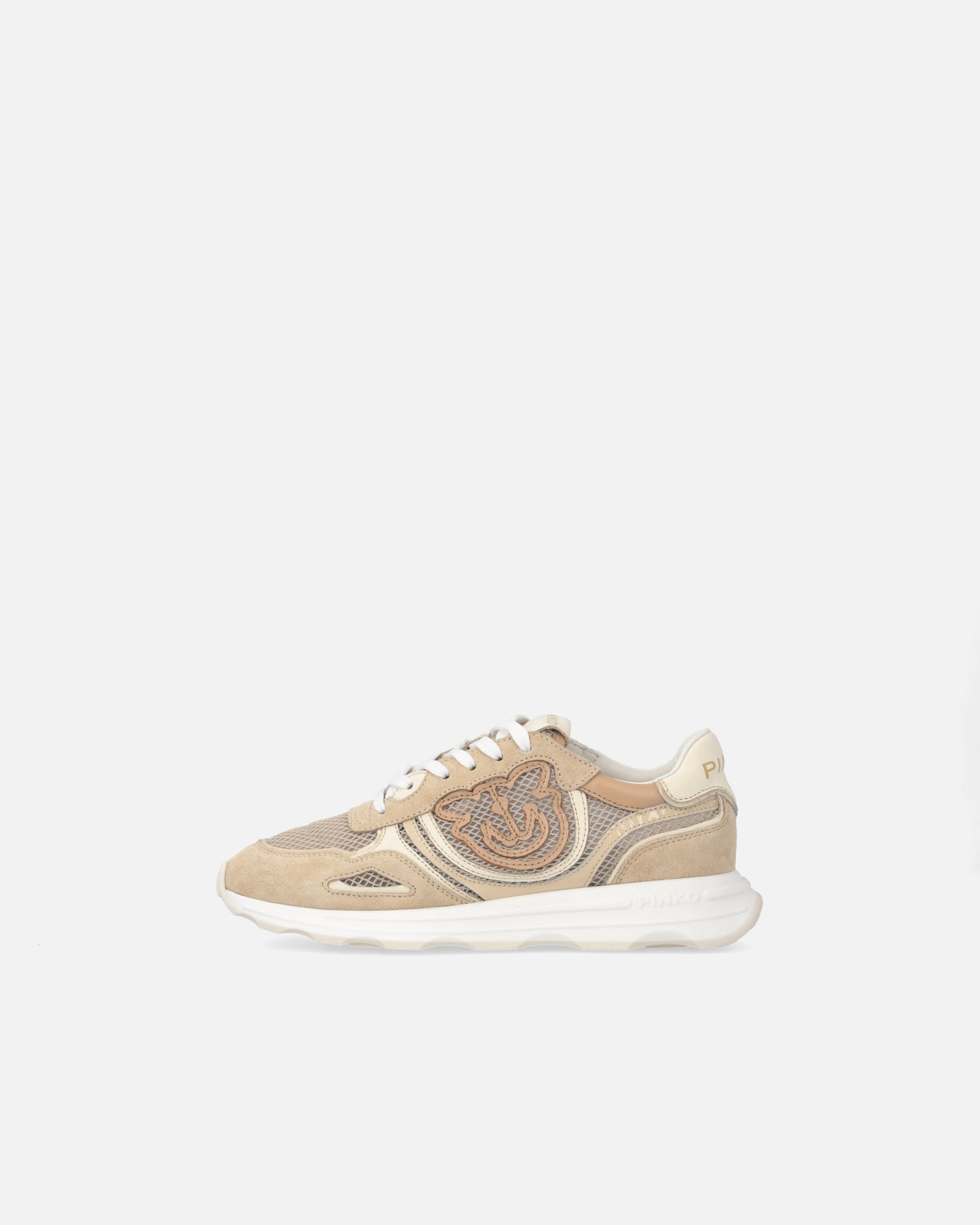 Mesh and suede sneakers with Love Birds logo