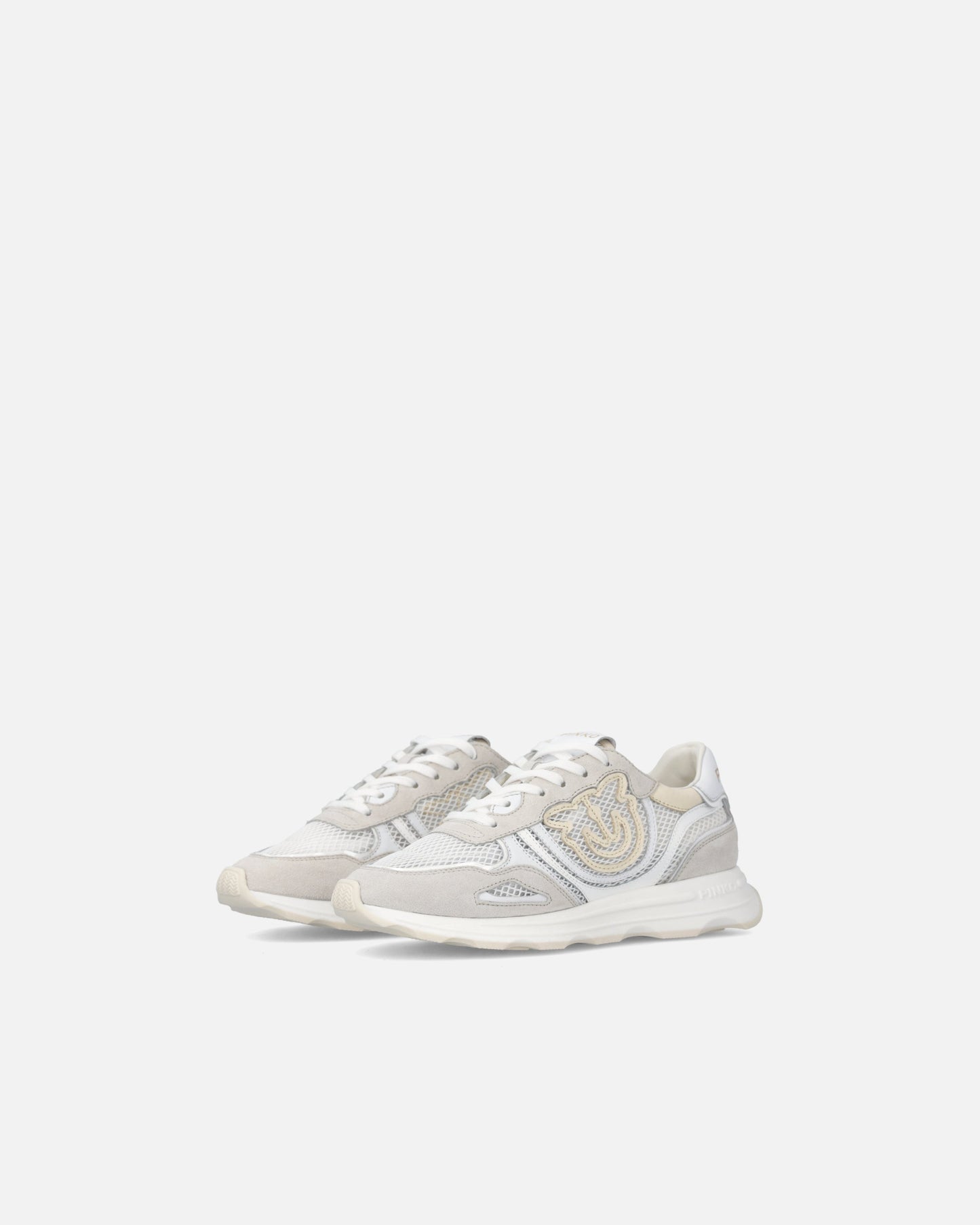 Mesh and suede sneakers with Love Birds logo