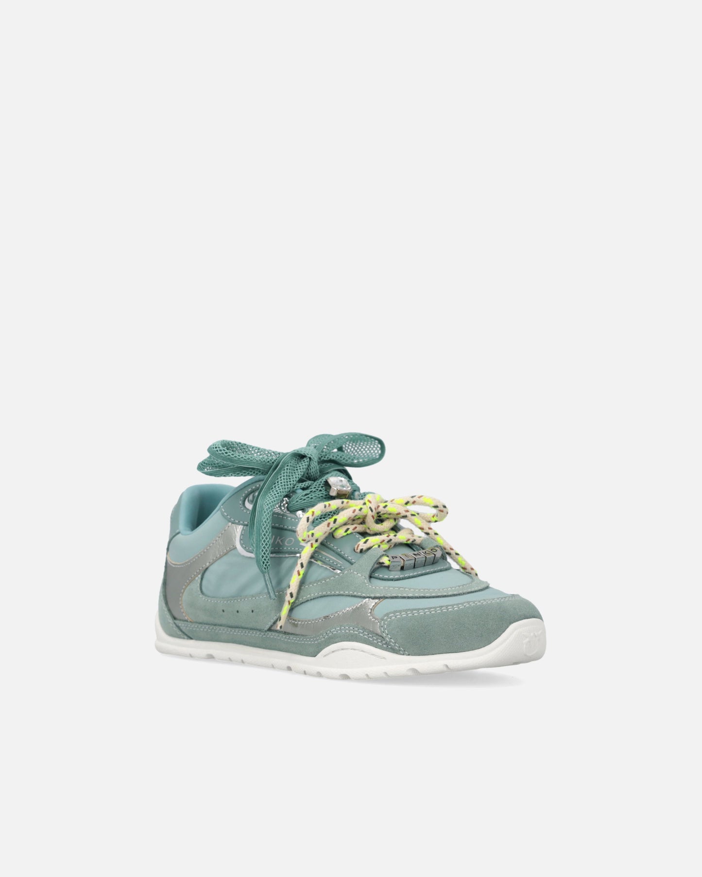 Sneakers with double laces and logo details