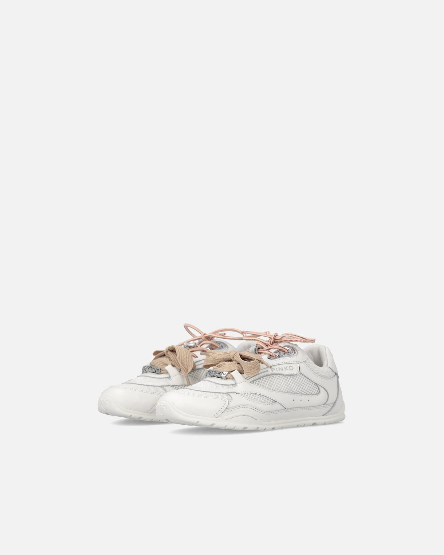 Sneakers with double laces, crystal and charms