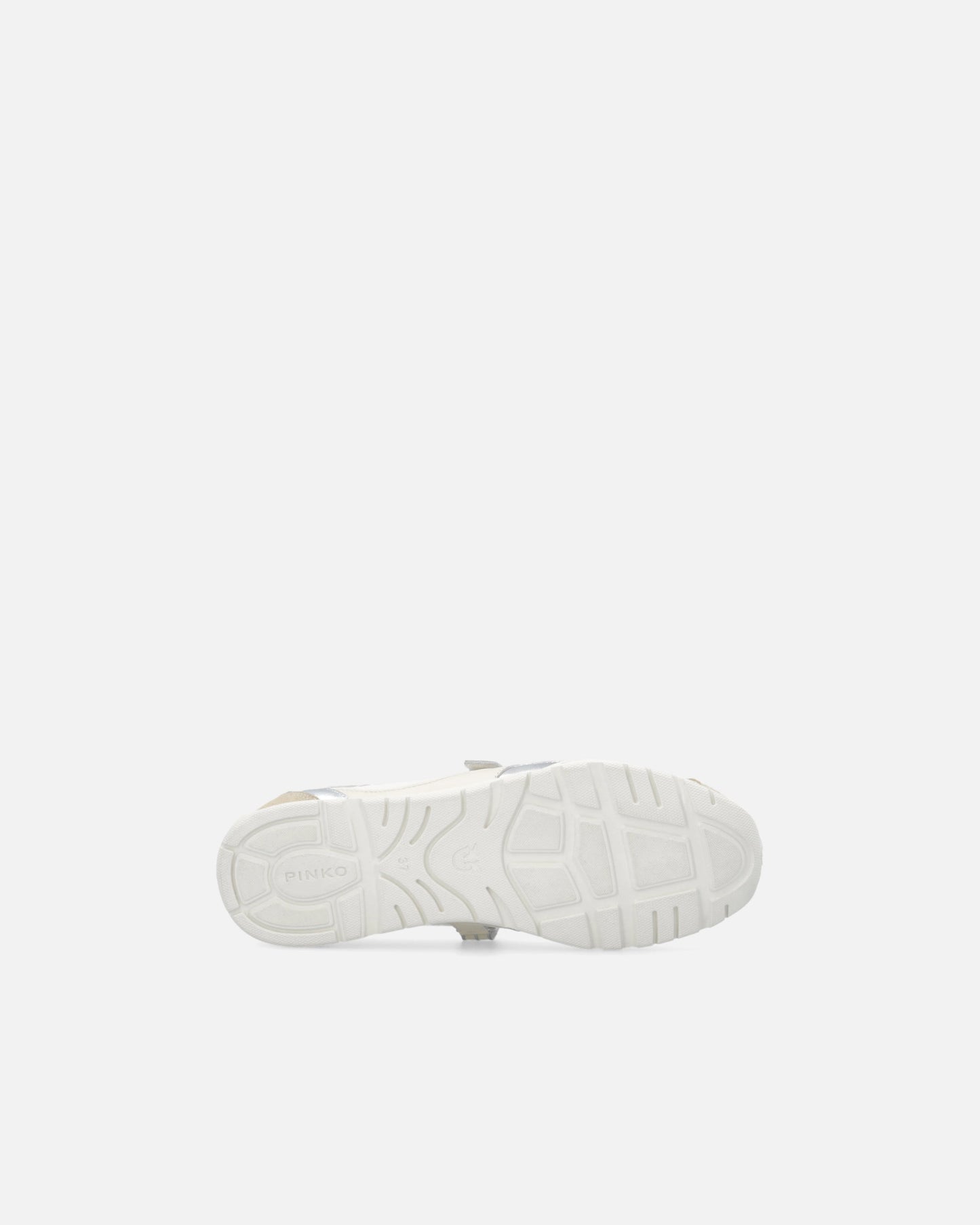 Sporty ballet flats with inserts and logo lettering