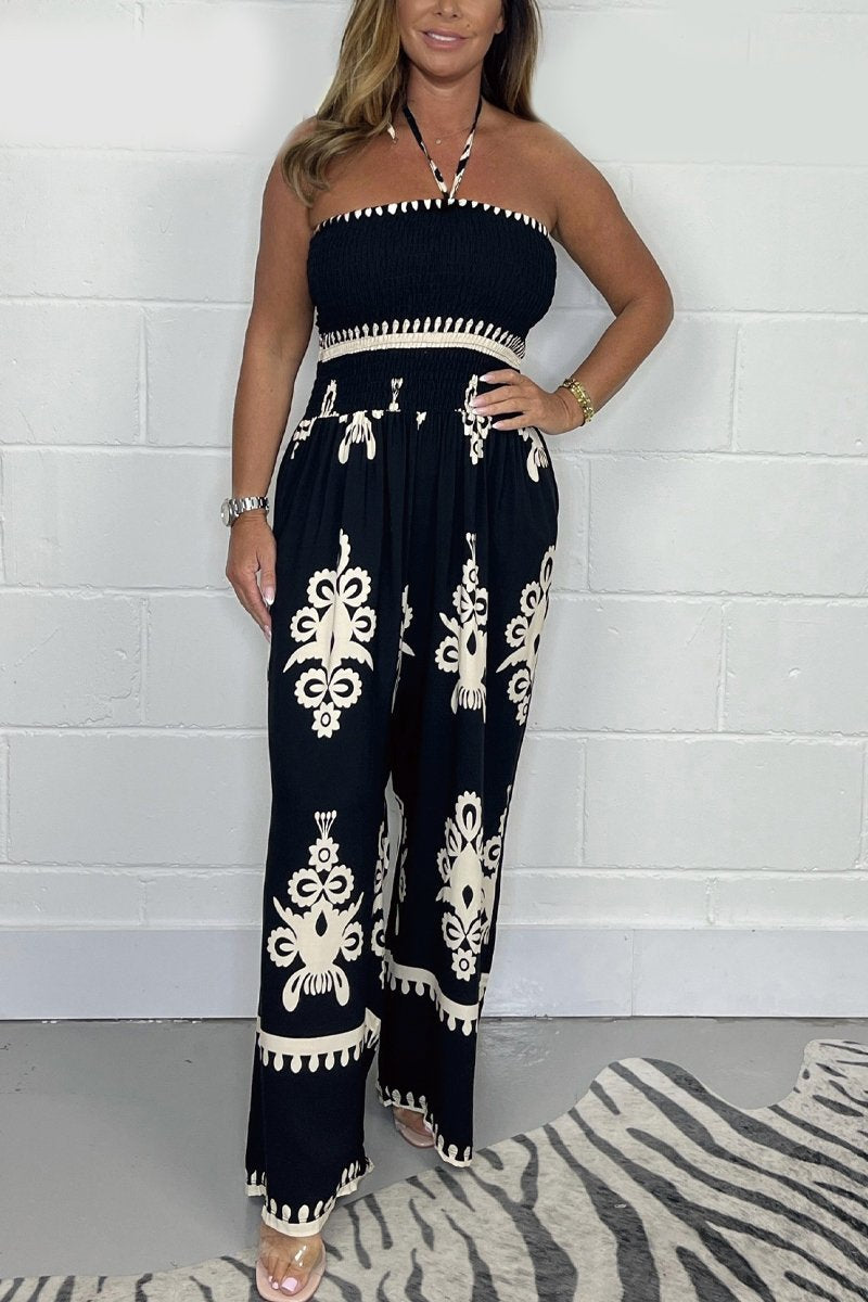 🔥10% Rabatt – Zeitlich Begrenzt⏳ Aztec Tube Top Träger-Jumpsuit